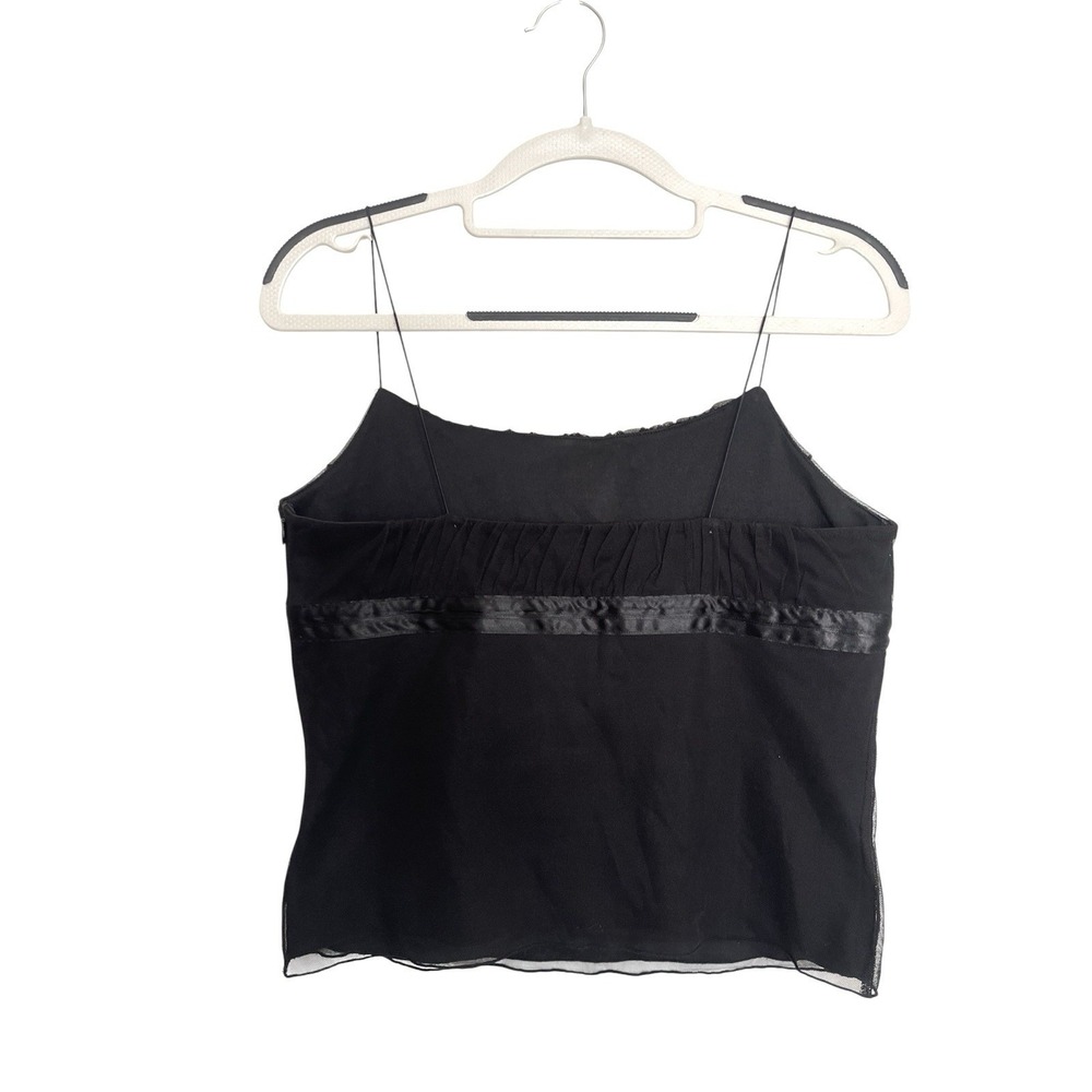 Vintage Y2k Express Black Milkmaid Babydoll Top Camisole Fairy Grunge Whimsgoth - Picture 9 of 13
